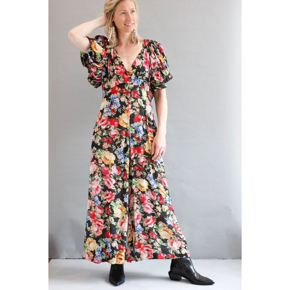 Icons Reconstructed The Sweetheart Romper Objects of Devotion Romantic Floral XS